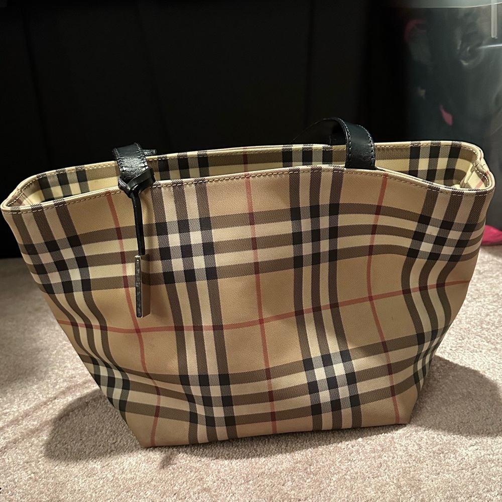 Vintage Burberry shoulder bag with zip closure - Picture 7 of 16